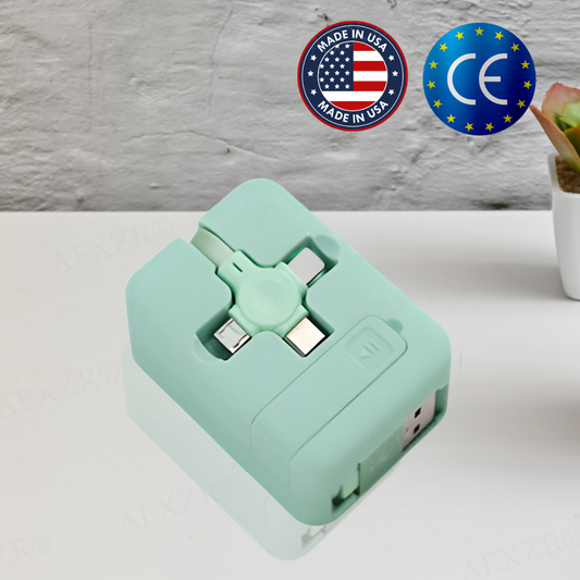 Three-in-One Charging Cable Roll